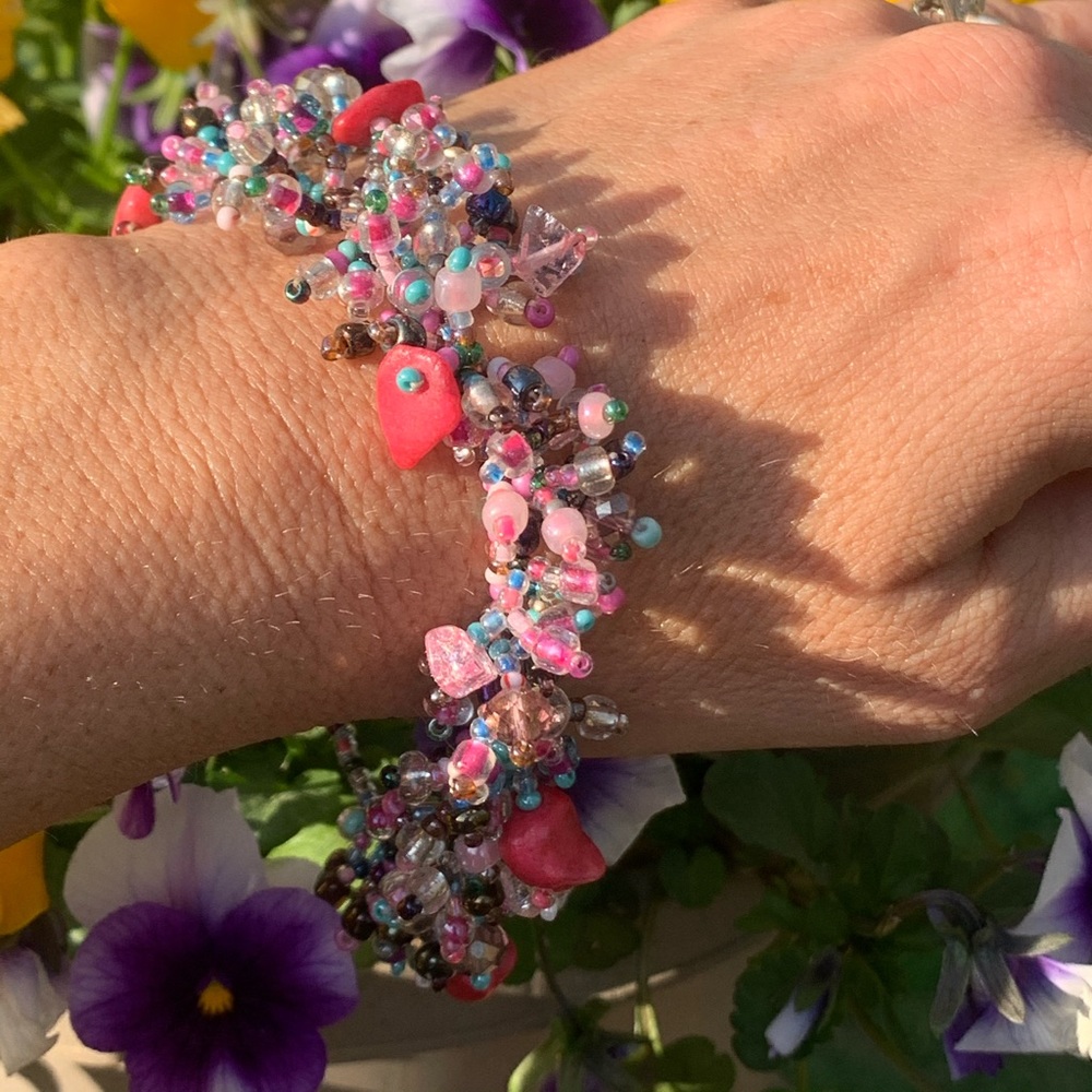 Adorable statement Beach sea bead bracelet